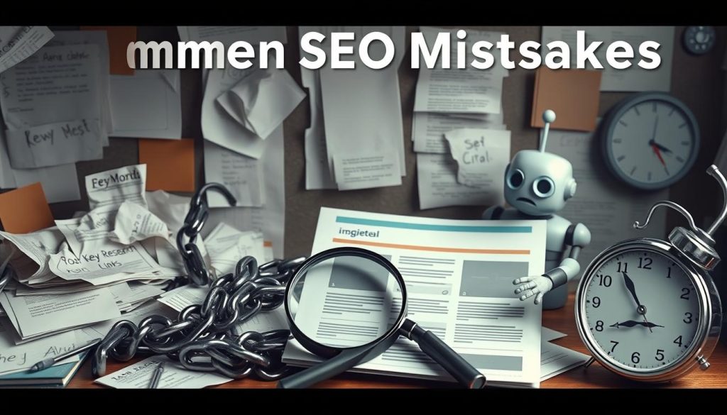 erreurs courantes en SEO